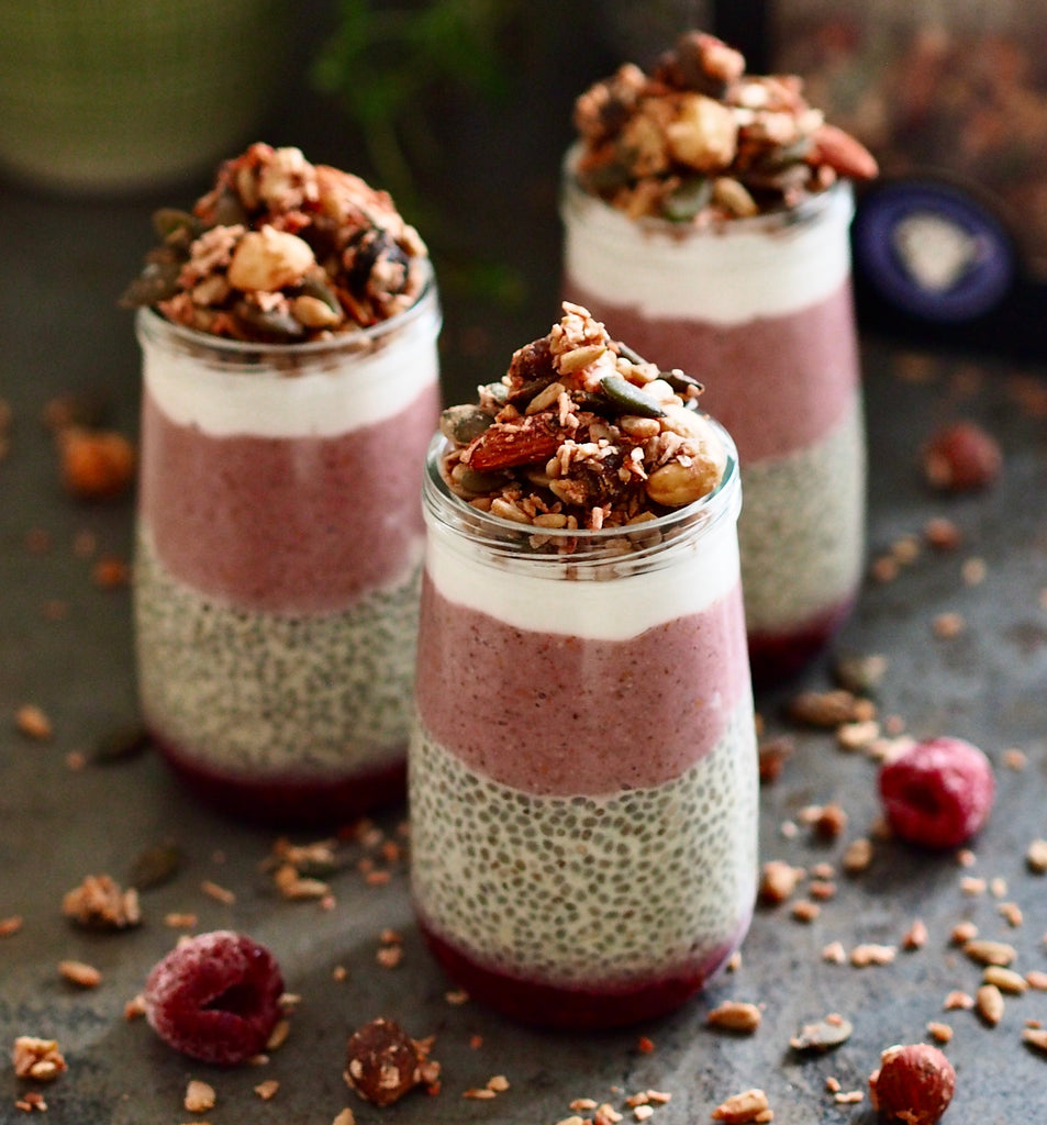 RASPBERRY CHIA BREAKFAST POTS – Rollagranola
