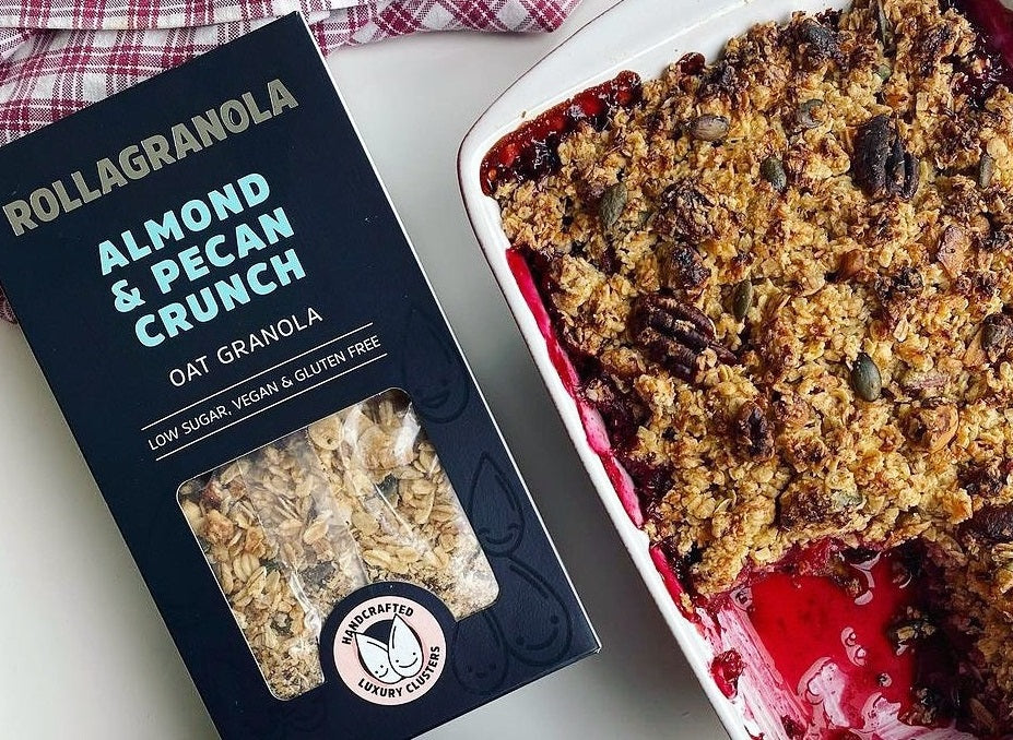 Apple & Berry Summer Crumble – Rollagranola