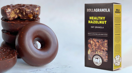 Chocolate Hazelnut Crispy Doughnuts
