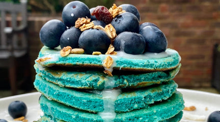 Blue Pancake Stack