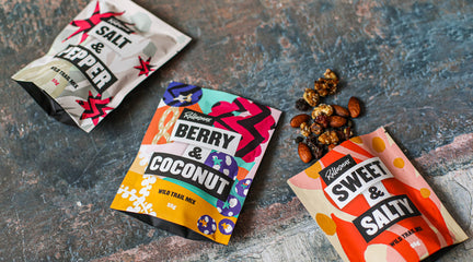 Healthy snacking with wild trail mix