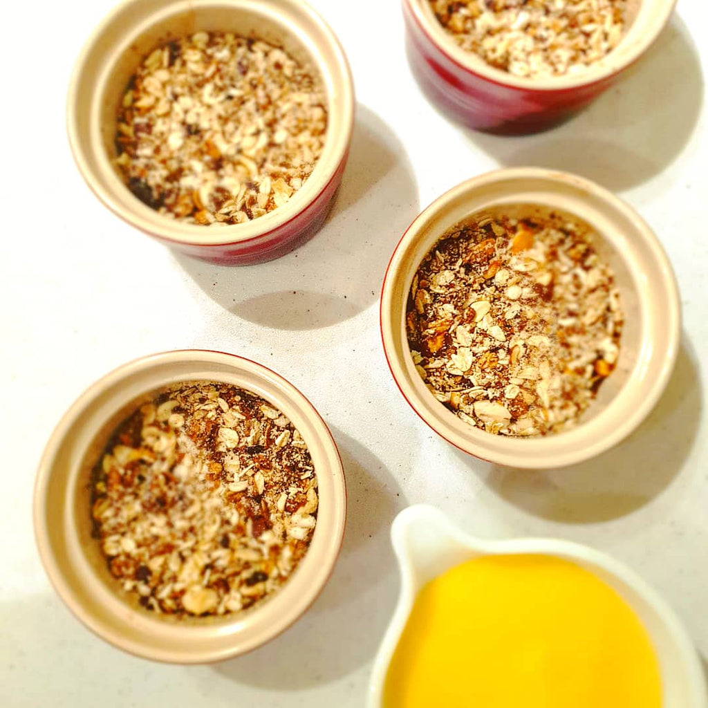 Spiced Winter Fruit Crumble
