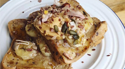 Granola topped gluten-free french toast