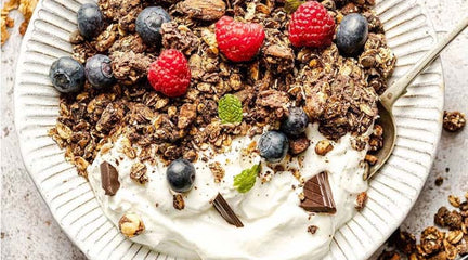 CHOCOLATE GRANOLA YOGHURT BOWL