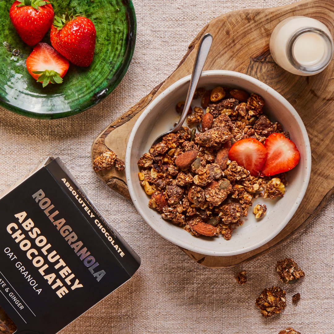 Delicious chocolate granola