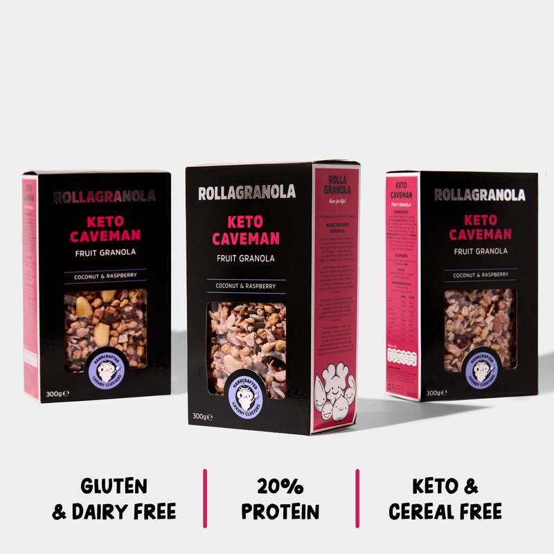 High protein, gluten-free granolas