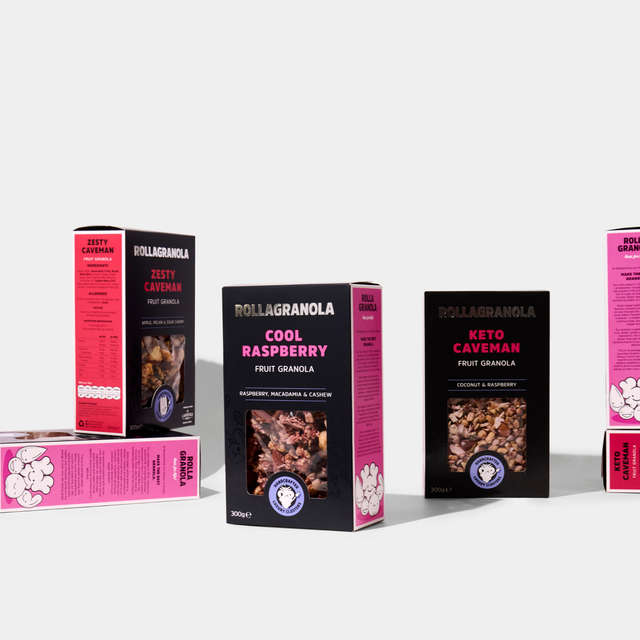 Fruit granolas, made in the UK 