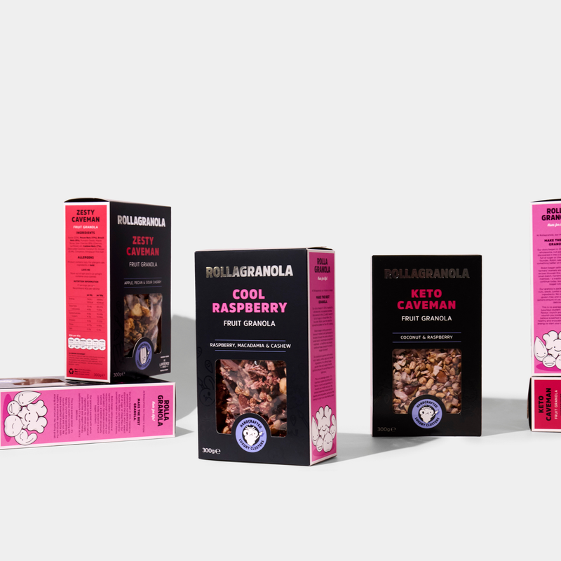 Fruit granolas, made in the UK 