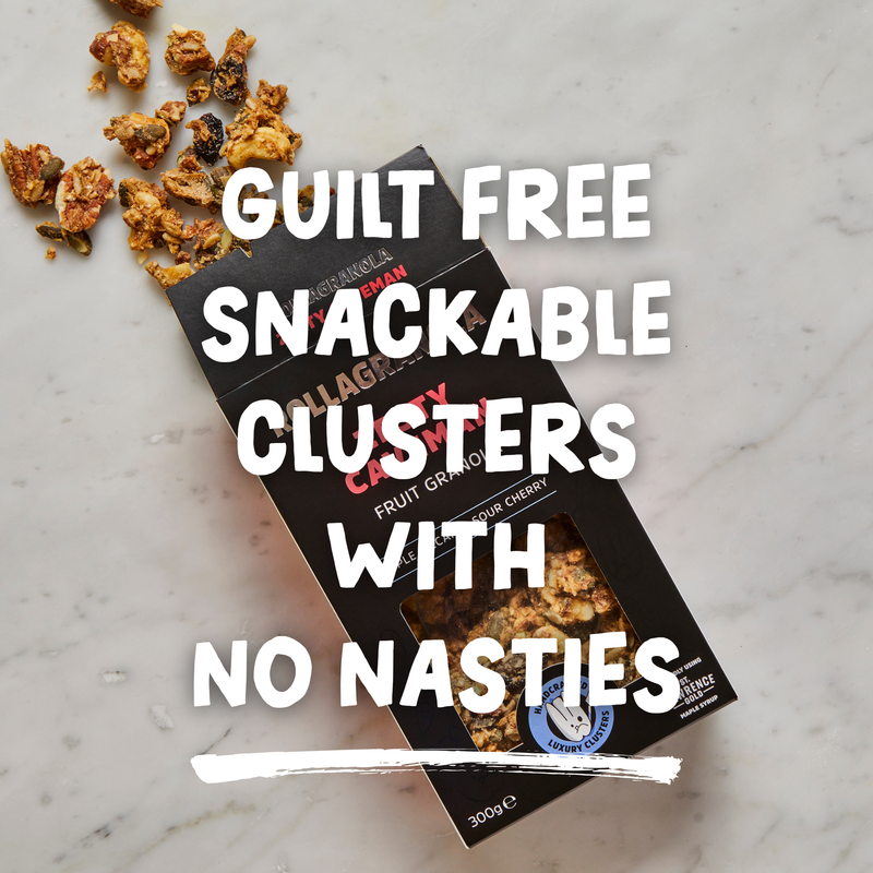 Zesty caveman, gluten-free nutty and natural clusters